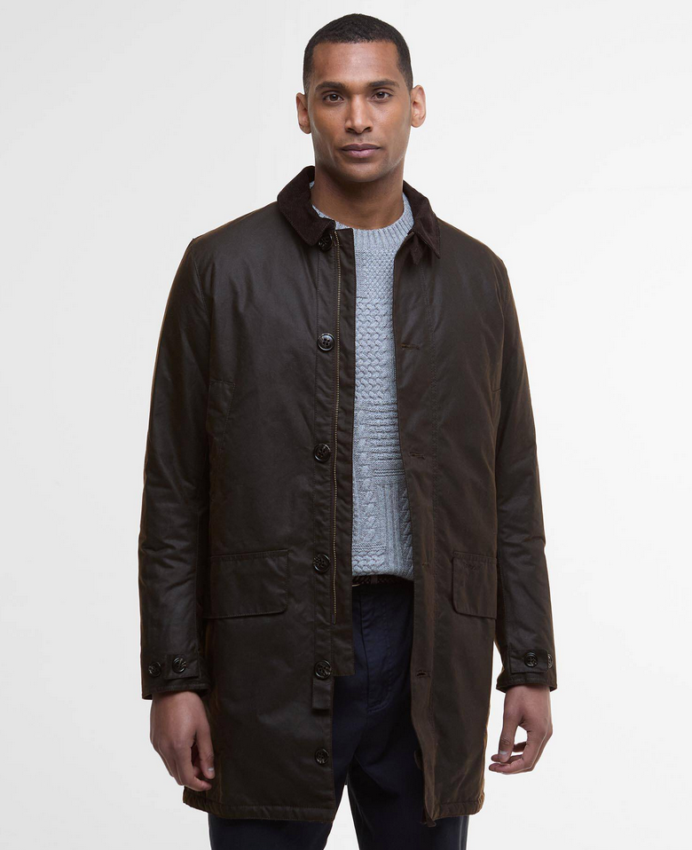 Ytterjakke - Wax Mac Jacket Dark Brown Midnight Oak