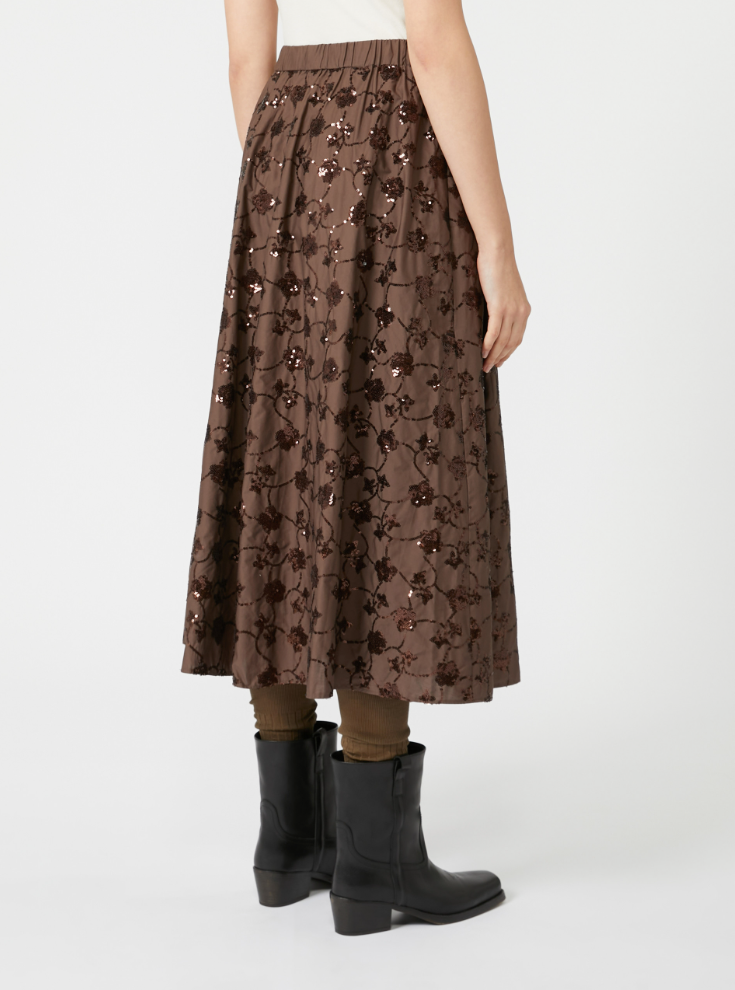 Skjørt - Tempra Sequinned Cotton Skirt