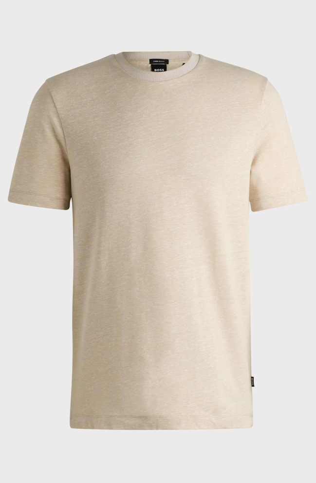 T-Skjorte - Thompson Regular-Fit T-Shirt In Cotton Linen