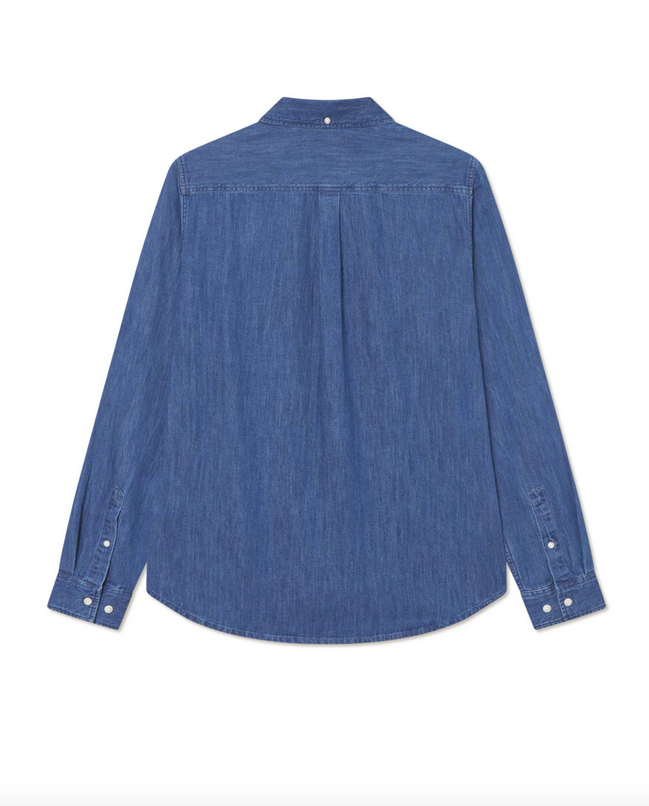 Denimskjorte - Konrad Denim Shirt Medium Indigo Wash
