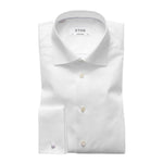 Skjorte - White Signature Twill Shirt French Cuffs Contemporary Fit