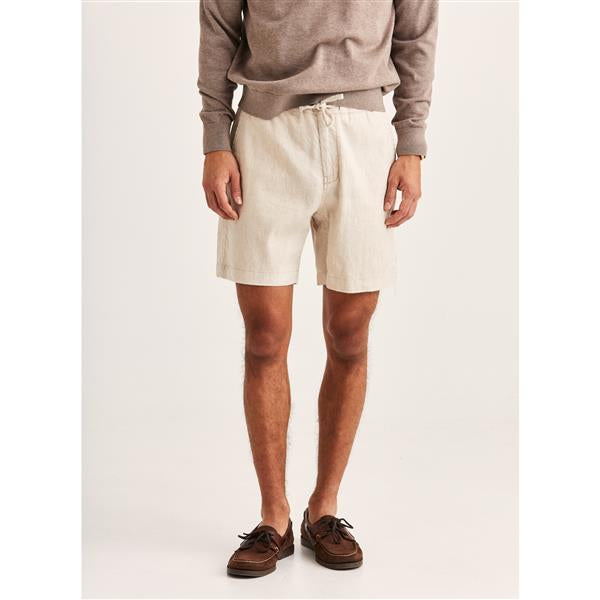 Shorts - Fenix Linen Shorts Off White Beige