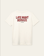 T skjorte - Late Night Service T shirt Light Ivory