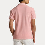 Pique - Custom Slim Mineral-Dyed Mesh Polo Shirt Rose