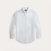 Skjorte - Custom Fit Striped Linen Shirt White / Blue