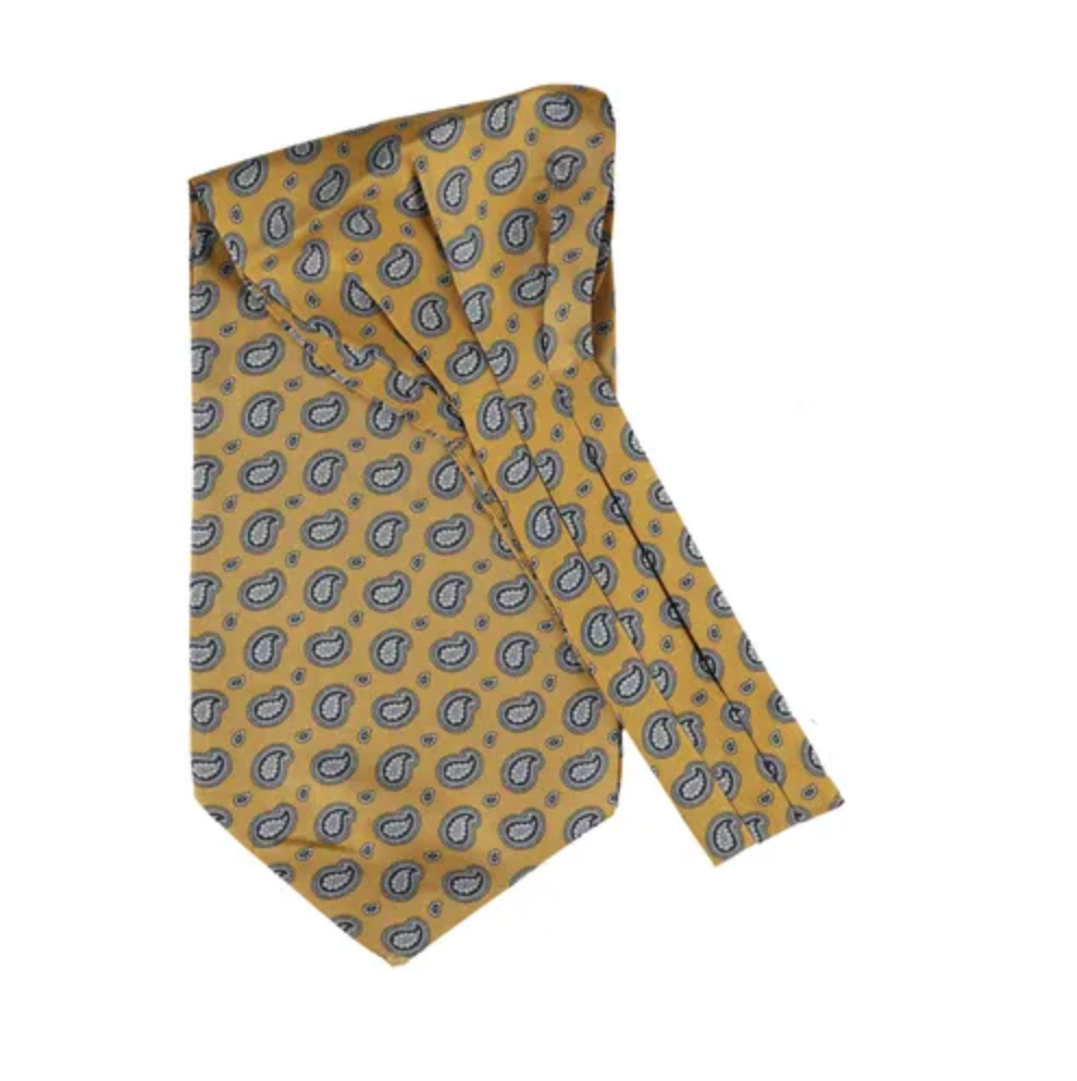 Ascot - Yellow Paisley Twill