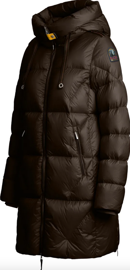 Jakke - Janet Hooded Down Jacket Earth Brown