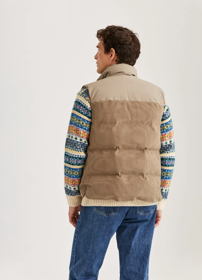 Vest - Catton Puffer Vest Khaki