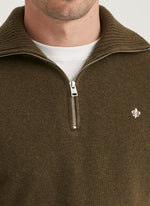 Genser - Hertford Half Zip Olive