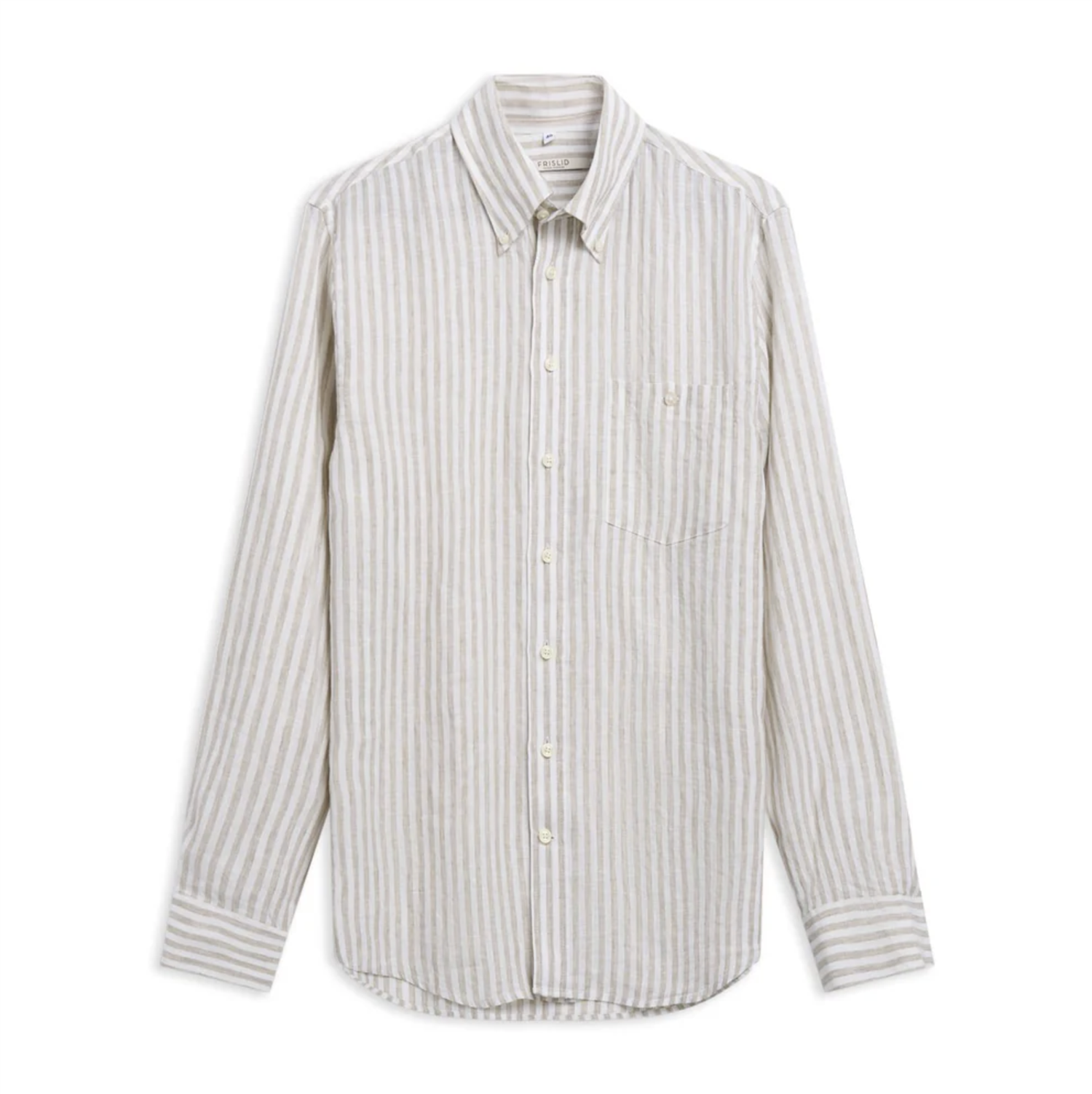 Linskjorte - Spalding Beige Stripe