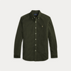 Skjorte - Custom Fit Corduroy Shirt Company Olive