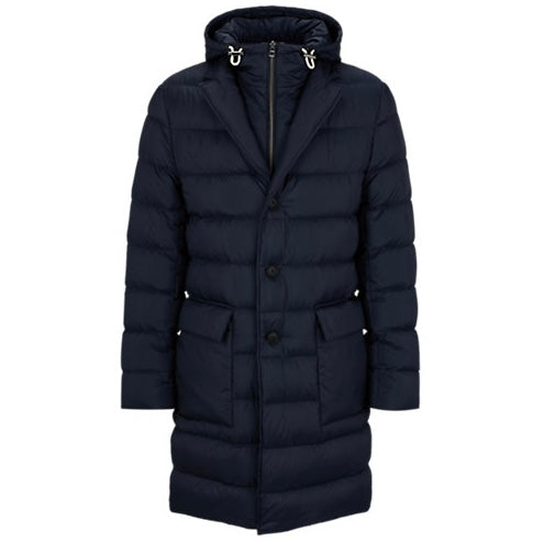 Jakke - Hyde Pad Hood Dark Blue