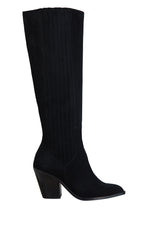 Støvletter - Wilma Knee Boot Black Suede