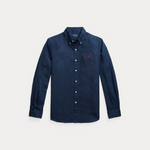 Linskjorte - Custom Fit Linen Shirt Newport Navy