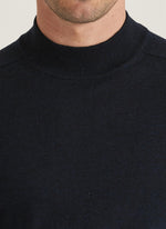 Genser - Merino Mock Neck Navy