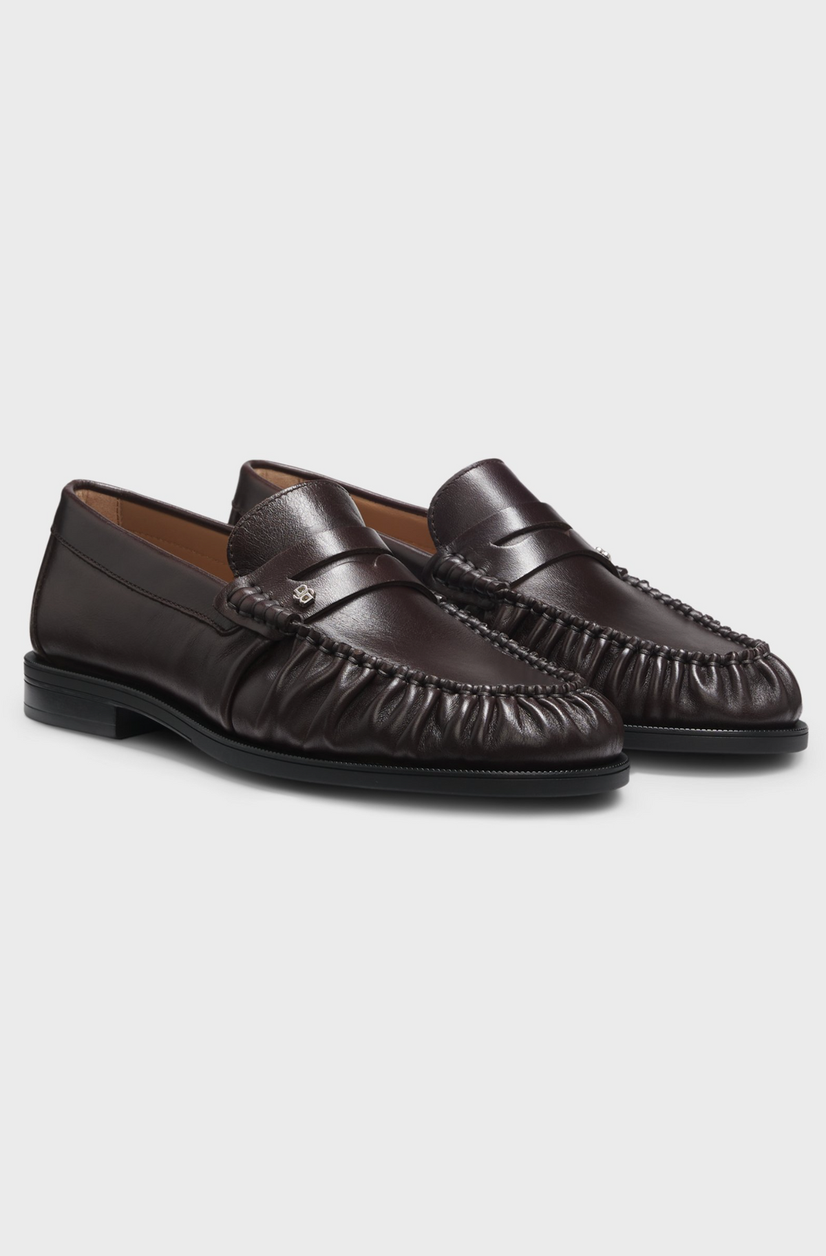 Loafers - Leather Loafers Dark brown