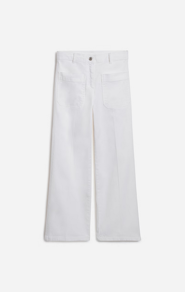 Jeans - Helias Cropped Jeans Blanc