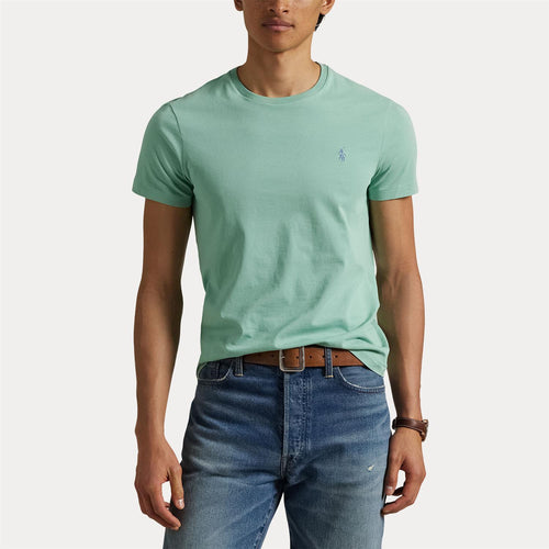 T-Skjorte - Custom Slim Fit Crewneck T-Shirt Celadon