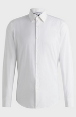 Skjorte - Hank Kent  Slim Fit Shirt Preformance Stretch Twill White