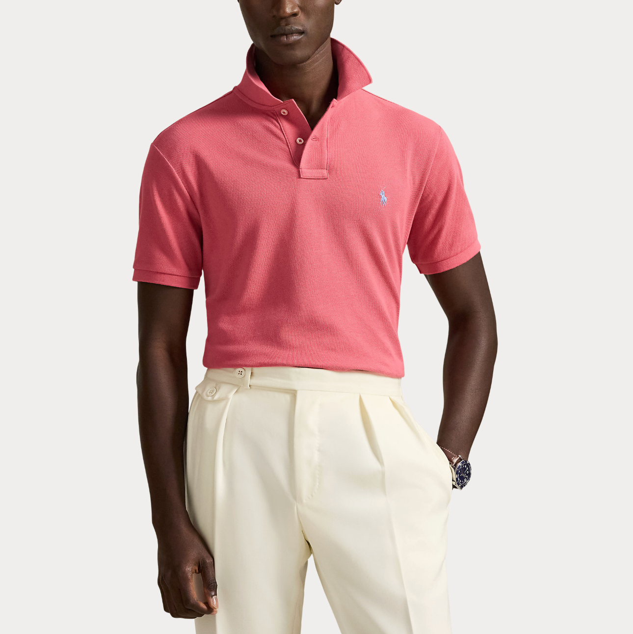 Pique - The Iconic Mesh Polo Shirt Red Sky