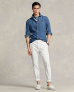 Skjorte - Slim Fit Oxford Shirt Blue Denim