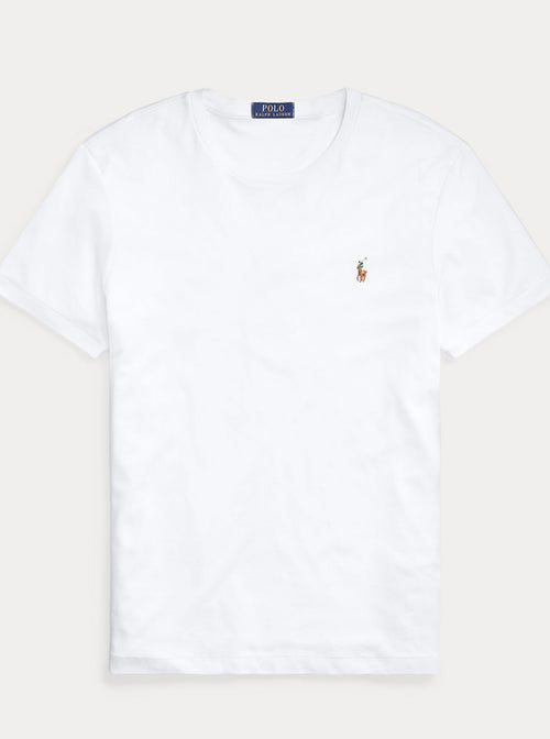 T skjorte - Custom Slim Fit Soft Cotton T-Shirt White