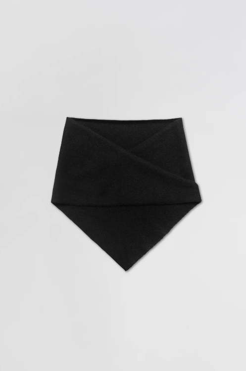 Skjerf - Memoir Cashmere Mini Scarf Jet Black