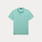 Pique - Custom Slim Fit Mesh Polo Shirt Celadon