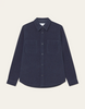 Skjorte - Lennon Bouclé Overshirt Dark Navy