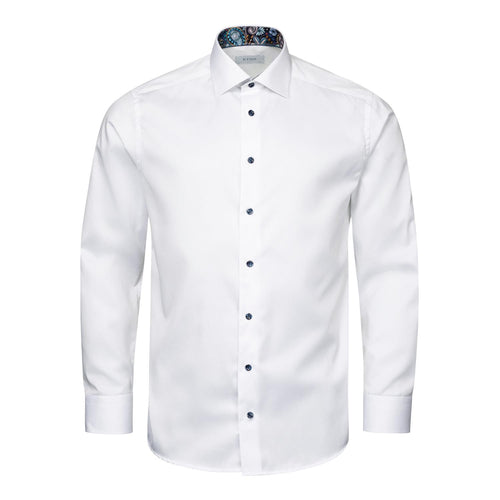 Skjorte - Dress Shirt White/Blue Contemporary Fit