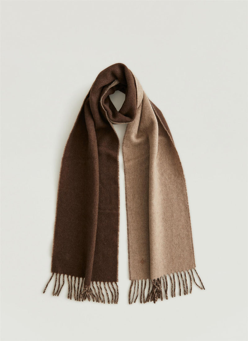 Skjerf - Double Face Scarf Brown