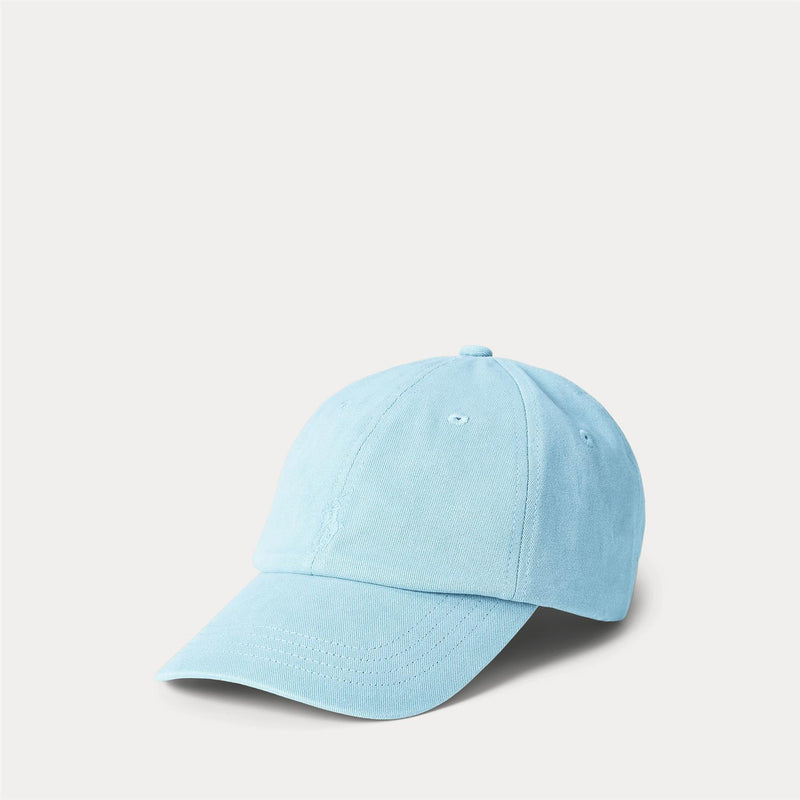 Caps - Mineral-Dyed Twill Ball Cap Sky