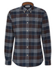 Skjorte - Valley Tailored Checked Shirt Dark Oak Brown