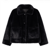 Jakke - Faje Faux Mink Dark Grey