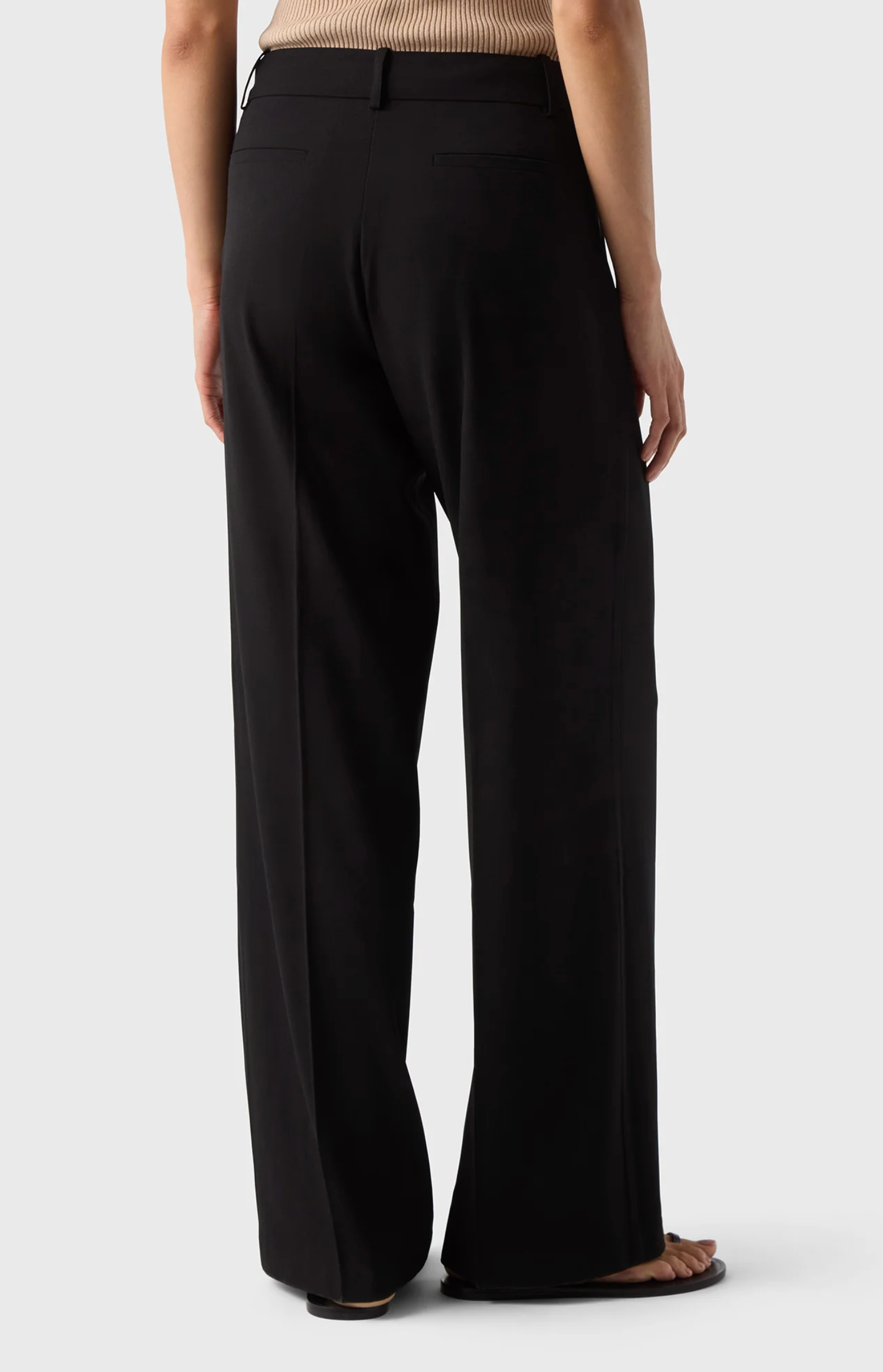 Bukse - Ingrid Stretch Crepe Trouser Black