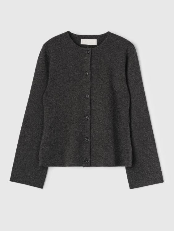Genser - Milano Knit Wool Blazer  Graphite