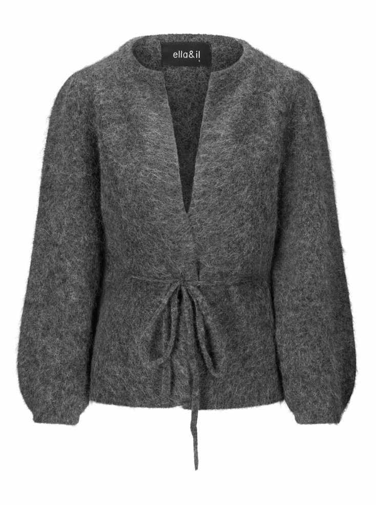 Cardigan - Fredrikke Chunky Cardigan Charcoal
