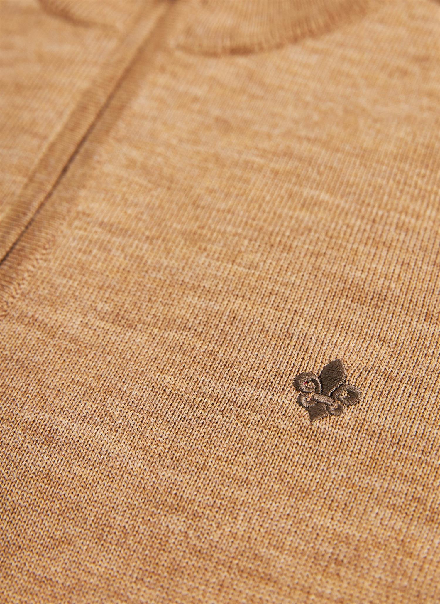 Genser - Merino John Zip Camel