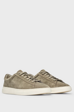 Sneakers - Kieran Suede Trainers With Rubber Outsole Light Green