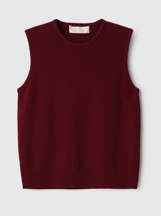 Topp - Classic Wool Tank Burgundy