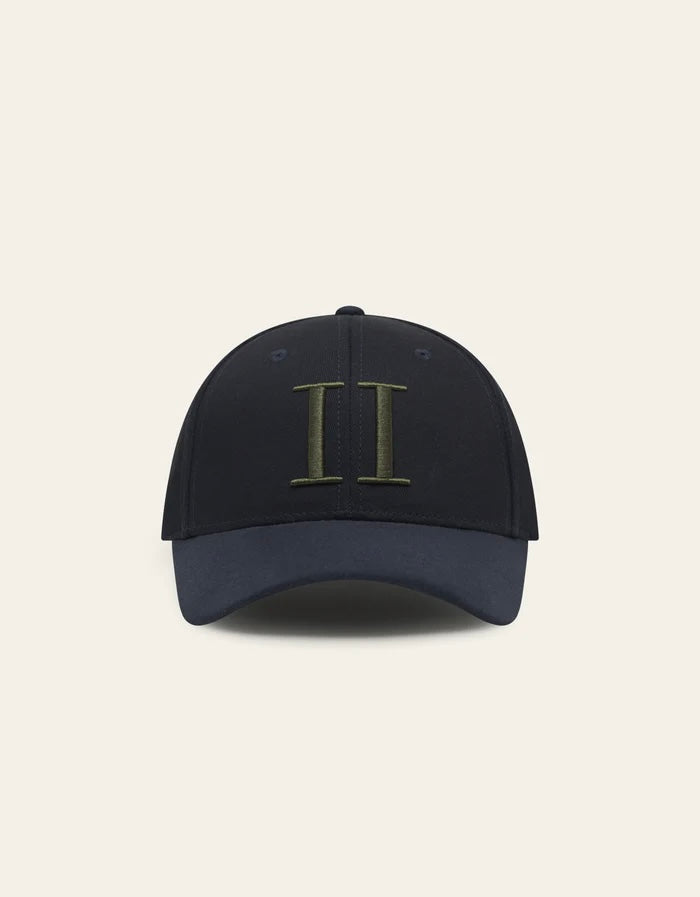 Caps - Baseball Cap Suede II Dark Navy / Chive