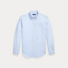 Skjorte - Custom Fit Striped Linen Shirt Blue / White