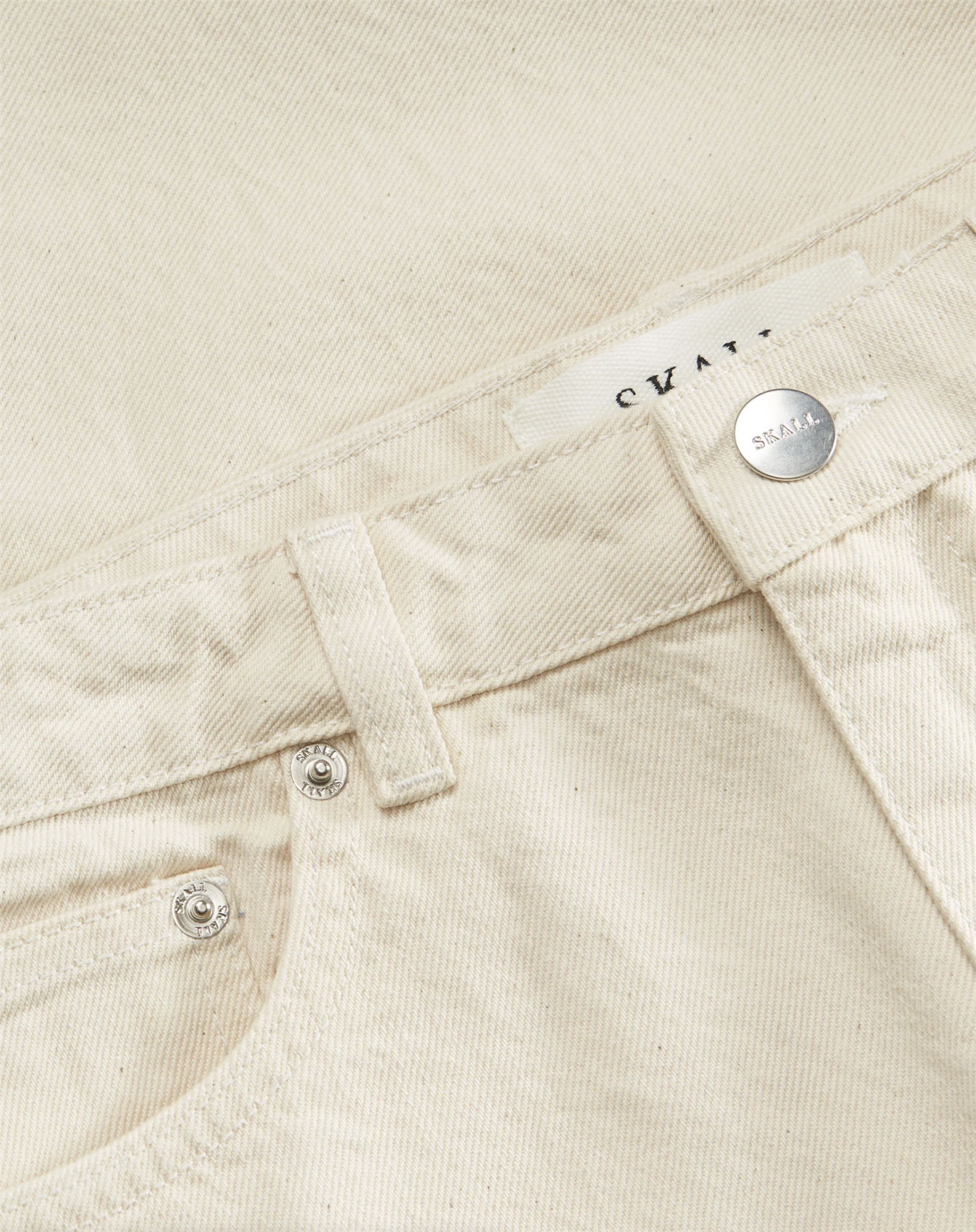 Bukse - Allison Cropped Jeans Ecru