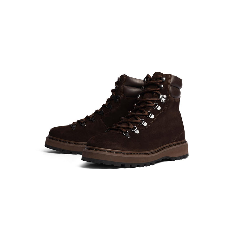 Boots - Hiking Suede Chocolate Black Women