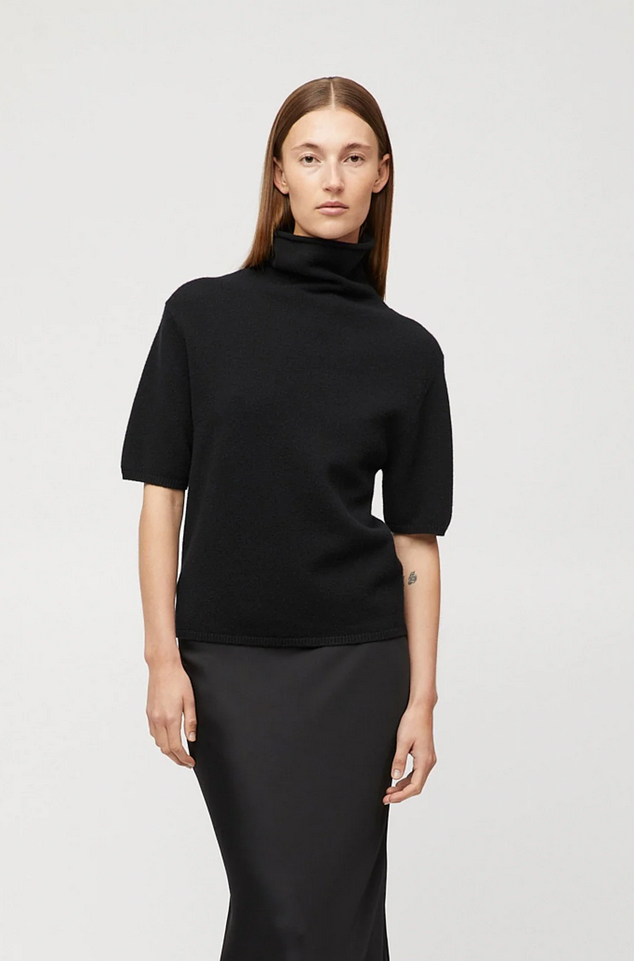 Genser - Margot Turtleneck Tee Jet Black