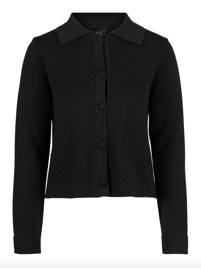 Cardigan - Ulla Merino Jacket Black