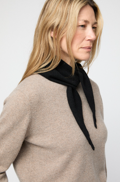 Skjerf - Memoir Cashmere Mini Scarf Jet Black