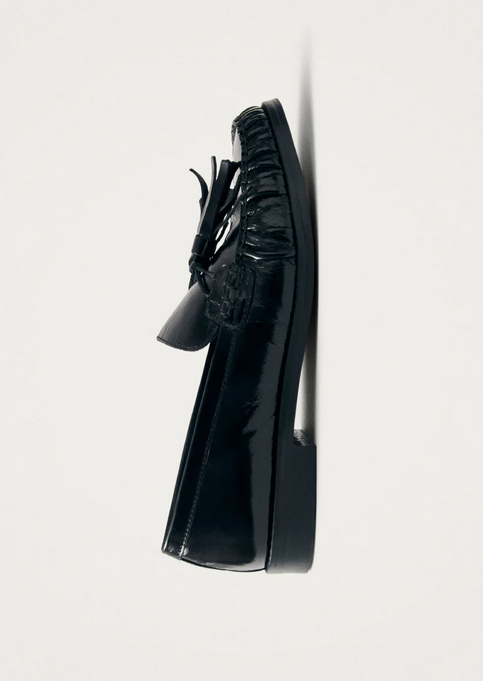 Loafers - Marietta Onix Black Leather Loafers