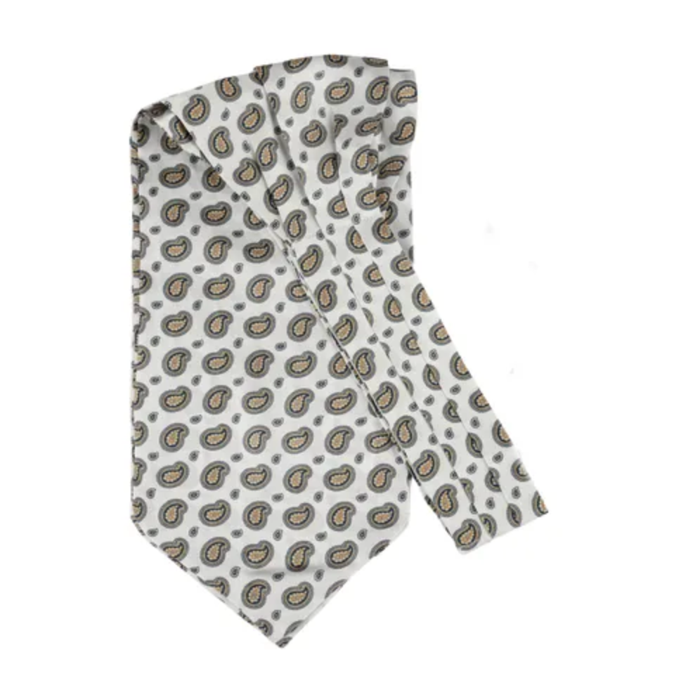 Ascot - Cream Paisley Twill