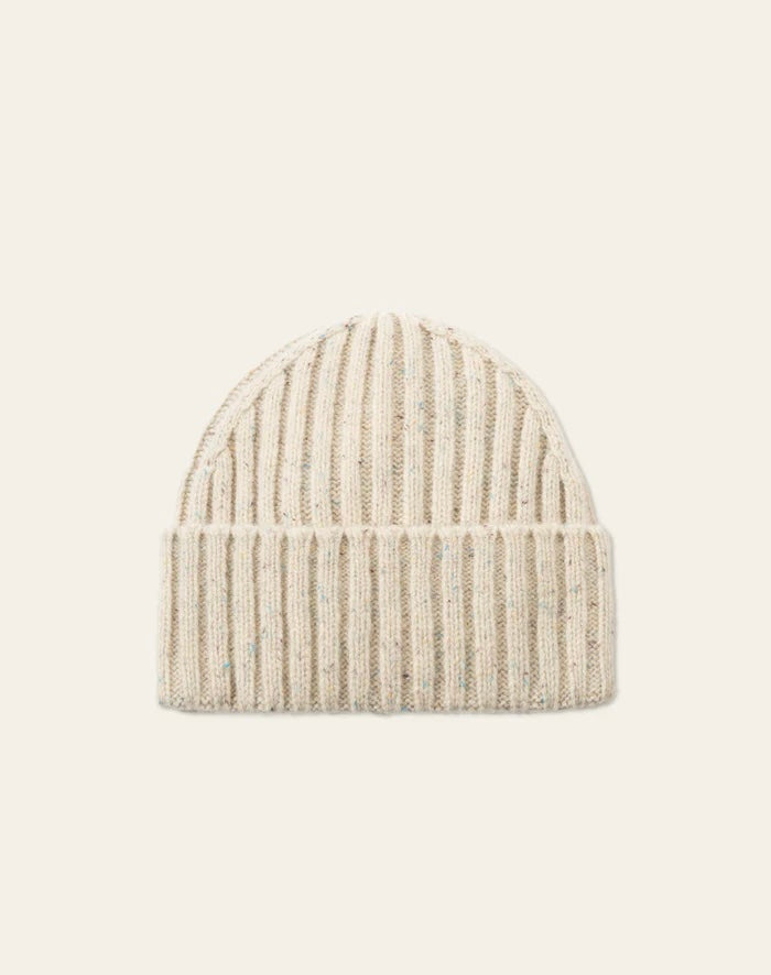 Lue - Wells Fleck Rib Beanie Light Sand